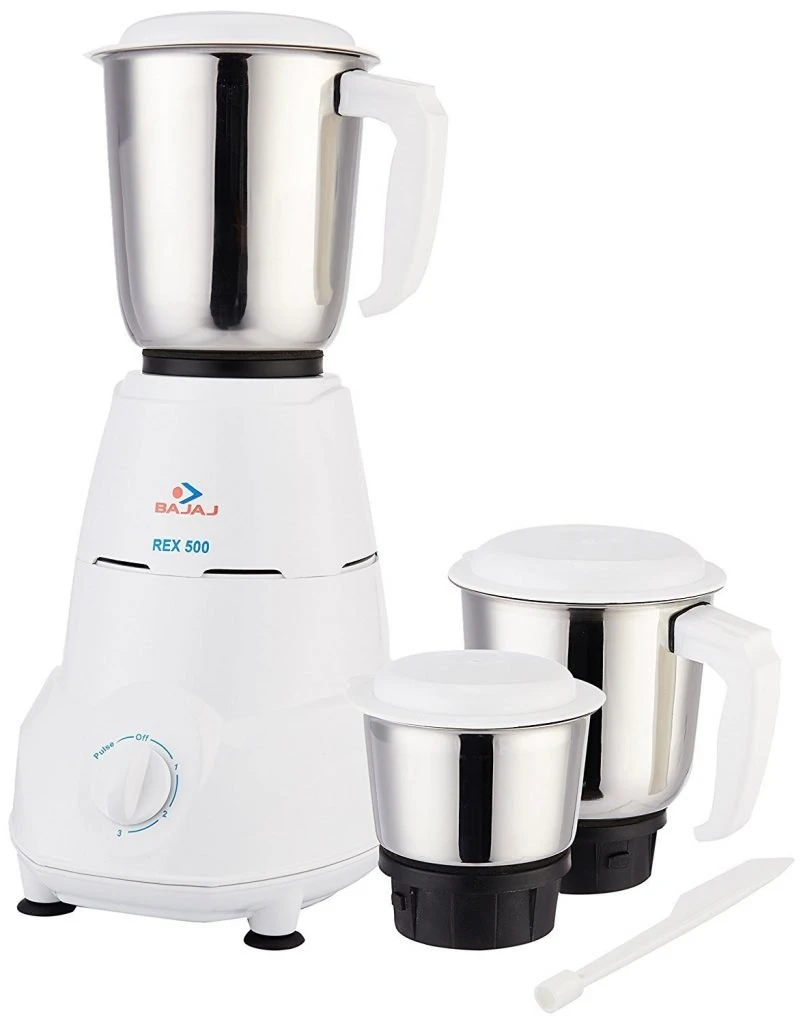 Best Mixer Grinder Bajaj Rex Mixer Grinder, 500 W, 3 Jars